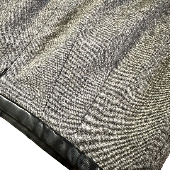 Vintage style wool blend gray and black Laundry pencil skirt size 6 made in USA - Picture 14 of 14